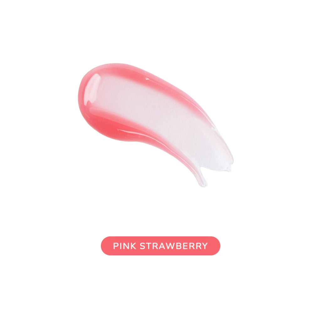 Makeup Revolution Juicy Peptide Lip Balm - Pink Strawberry - Distacart