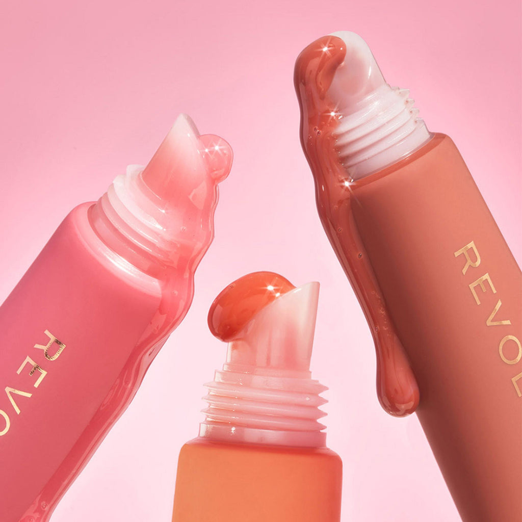 Makeup Revolution Juicy Peptide Lip Balm - Nude Latte - Distacart