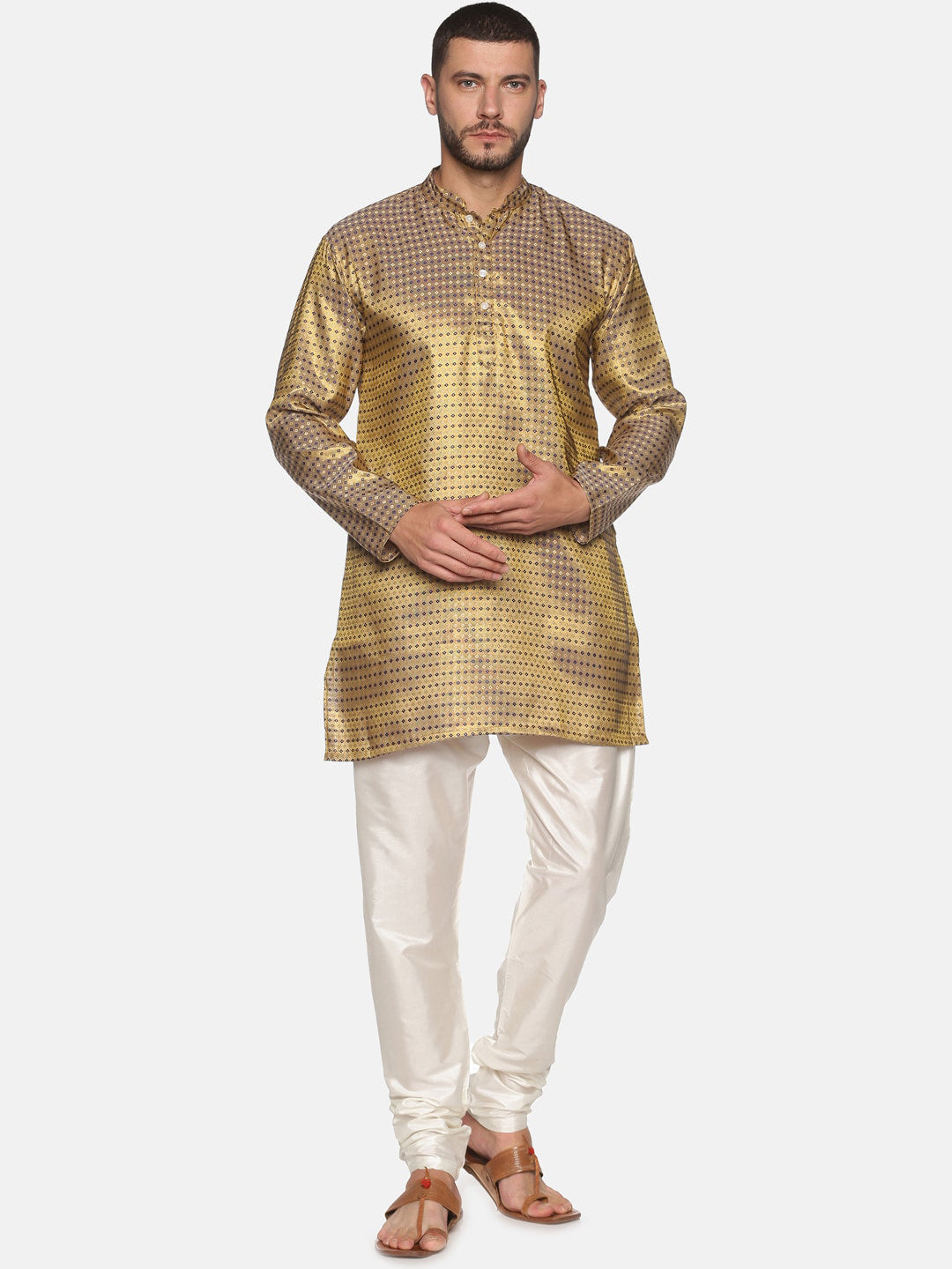 Sethukrishna Blue Kurta with Pyjamas For Men - Distacart