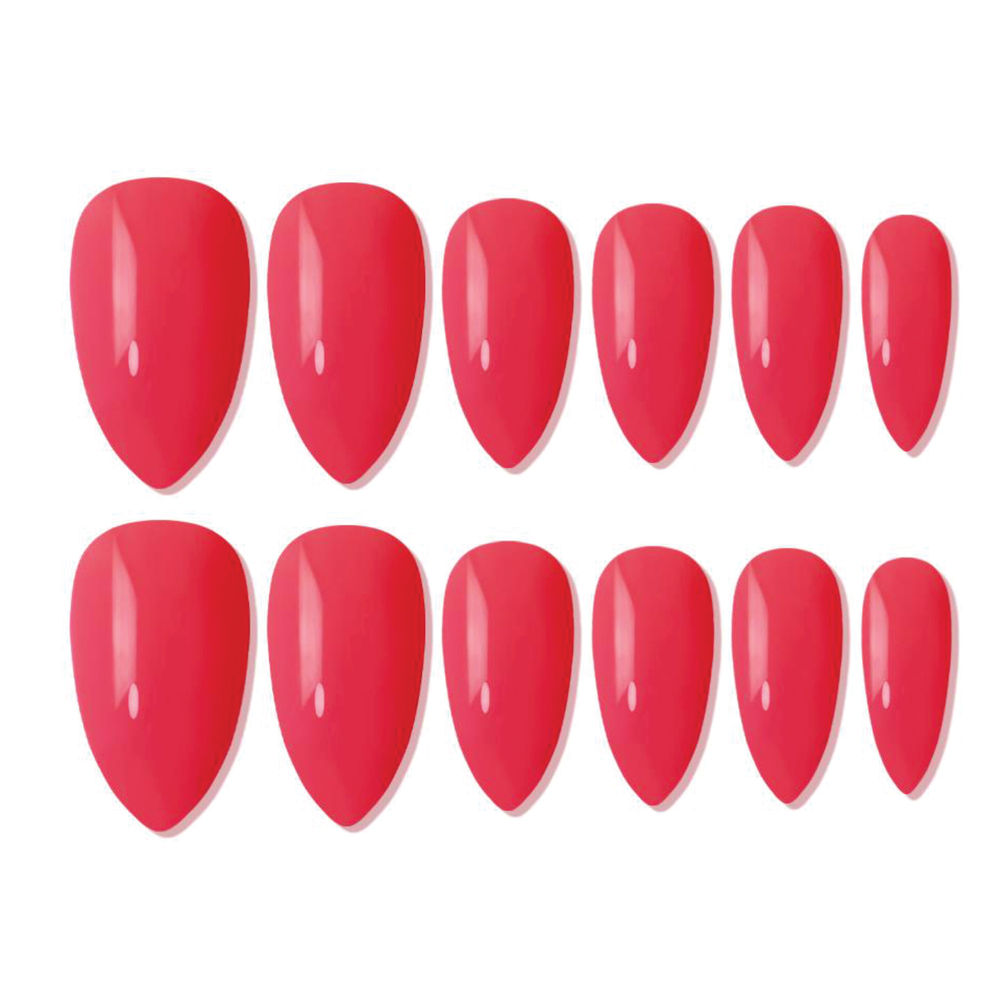 shills professional reusable press on nails almond spn648