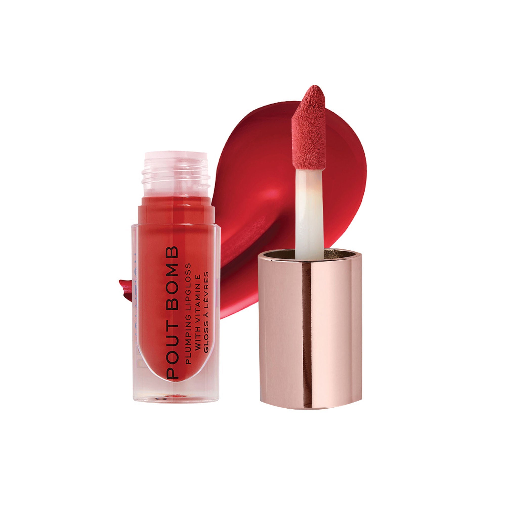 Makeup Revolution Pout Bomb Plumping Gloss - Juicy Red