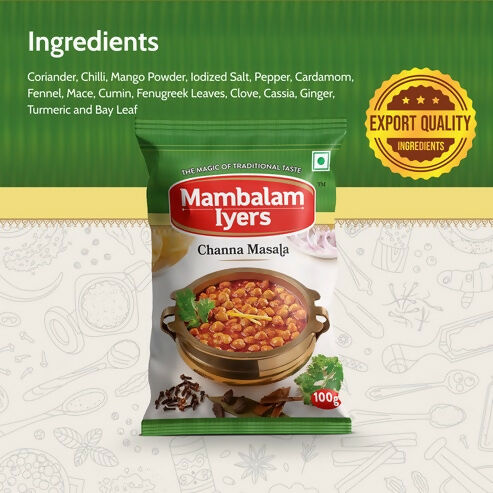 Mambalam Iyers Channa Masala Powder - Distacart