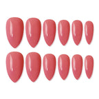 shills professional reusable press on nails almond spn629