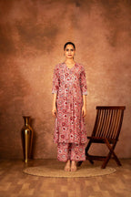 Joban Fashion Pink Hand Block Printed Cotton Suit Set - Distacart