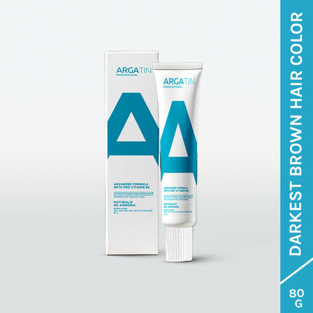 Argatin Naturalis Hair Color Cream With Black Seed Oil & Argan Oil - 2 Darkest Brown