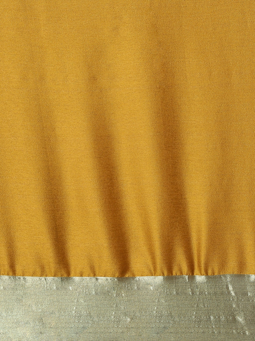 Saree Mall Mustard Zari Silk Blend Uppada Sarees