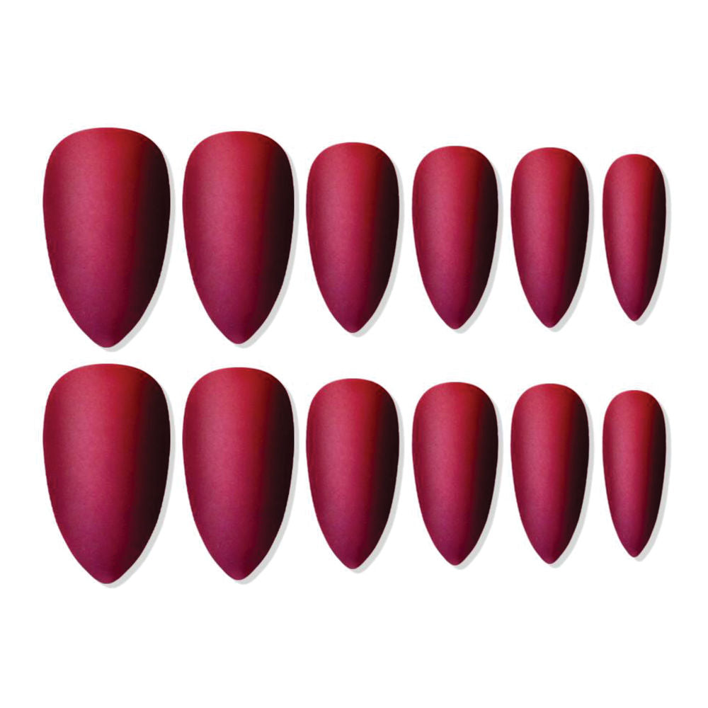 shills professional reusable press on nails sharp almond spn686