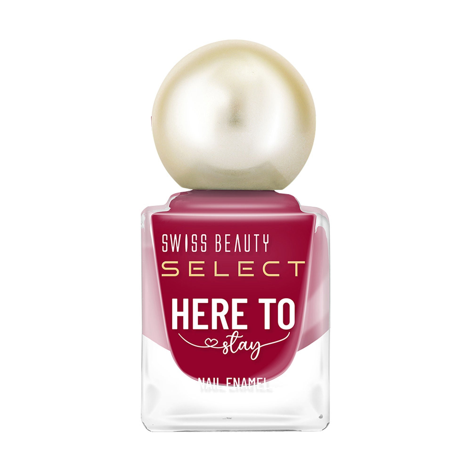 Swiss Beauty Select Here To Stay Nail Enamel - Edible Red - Distacart