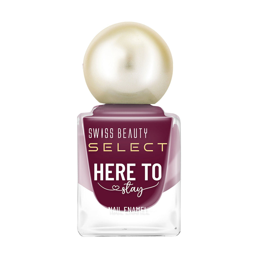 Swiss Beauty Select Here To Stay Nail Enamel - Ruby Wine - Distacart