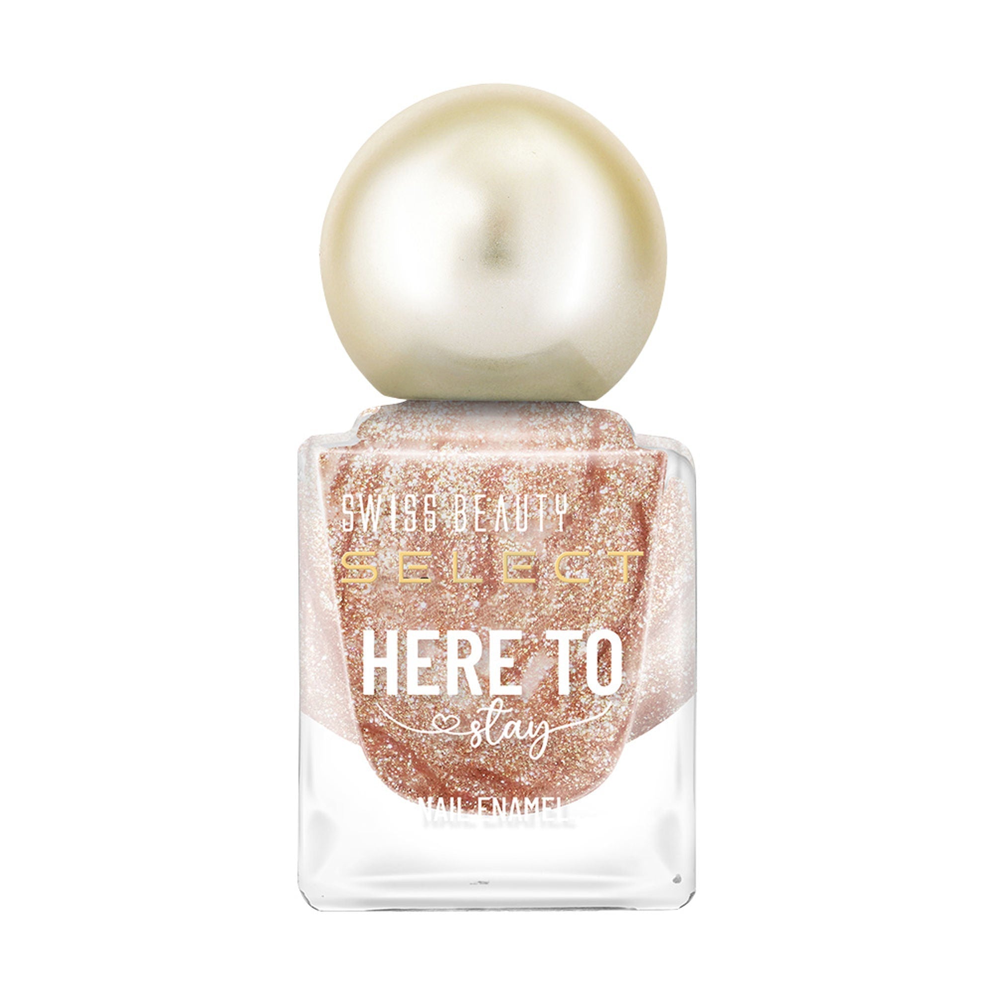 Swiss Beauty Select Here To Stay Nail Enamel - Chunky Gold - Distacart