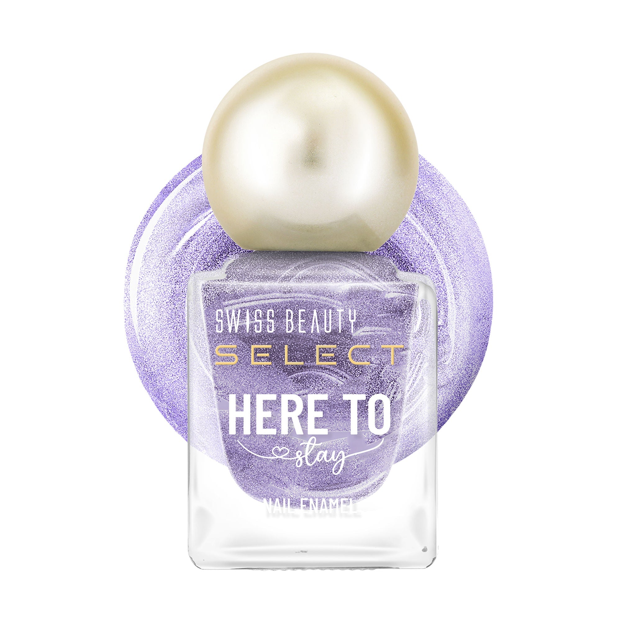 Swiss Beauty Select Here To Stay Nail Enamel - Chunky Violet