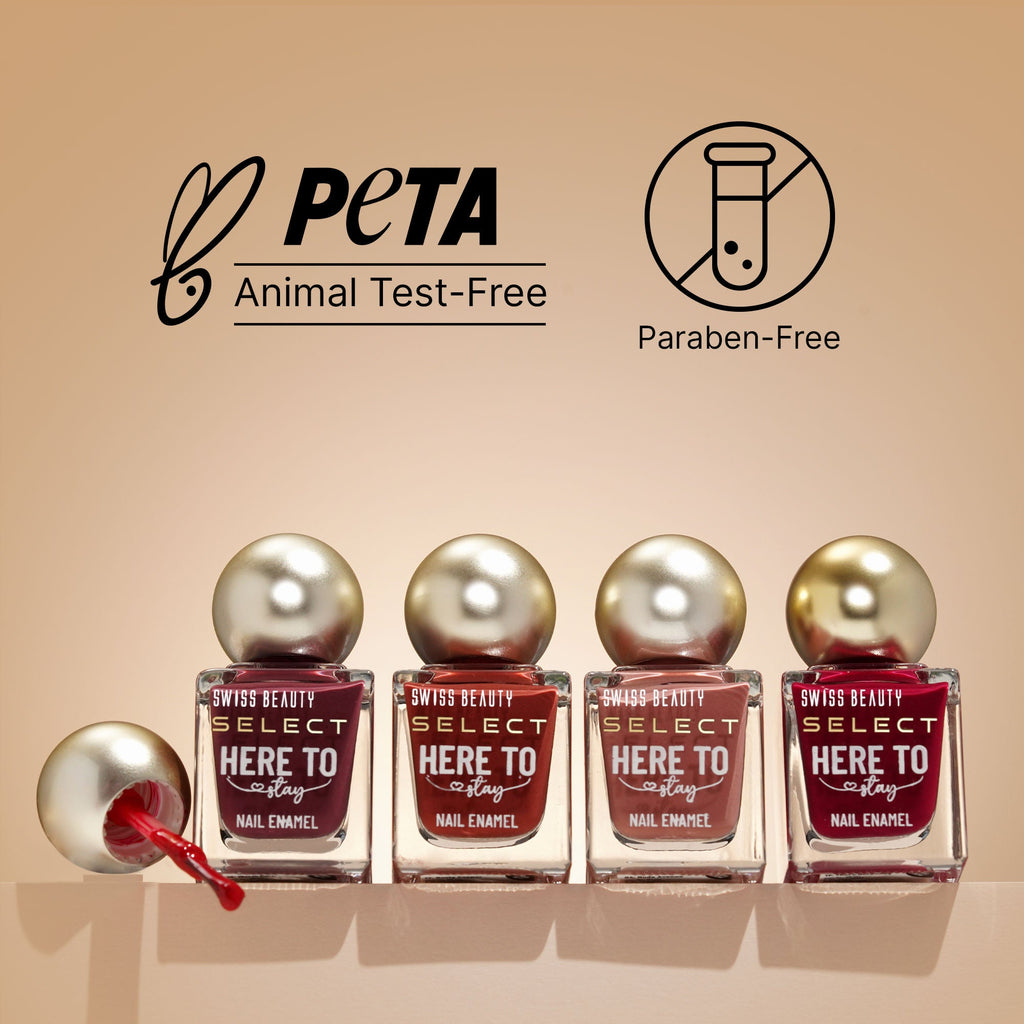 Swiss Beauty Select Here To Stay Nail Enamel - Chunky Champagne - Distacart