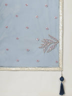 House of Panchhi Navy blue Net Sequinse Work Lehenga & Blouse with Dupatta
