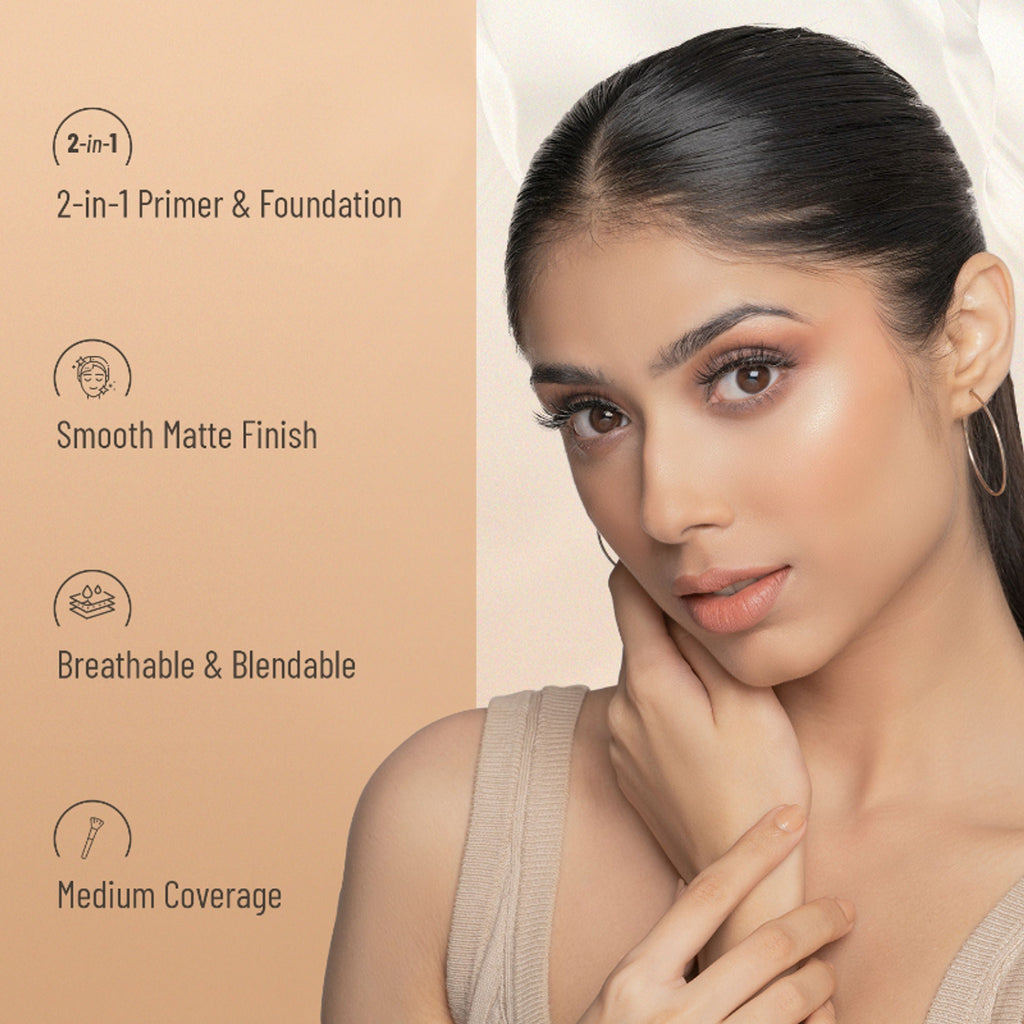 Swiss Beauty Primer Mousse Foundation - 3 Natural Beige - Distacart