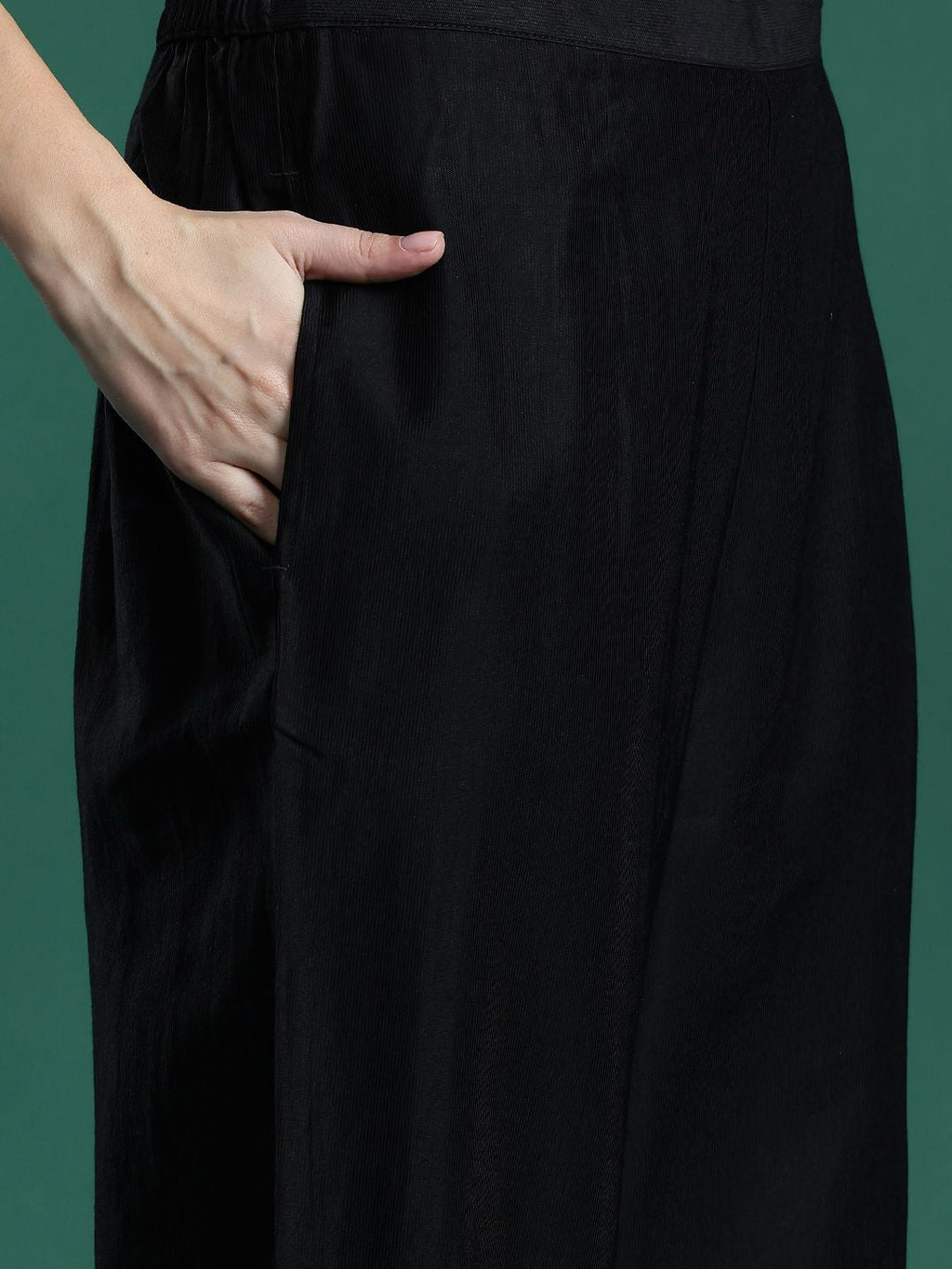 Indo Era Ethnic Motifs Zari Embroidered Liva Kurta With Trousers & Dupatta - Distacart