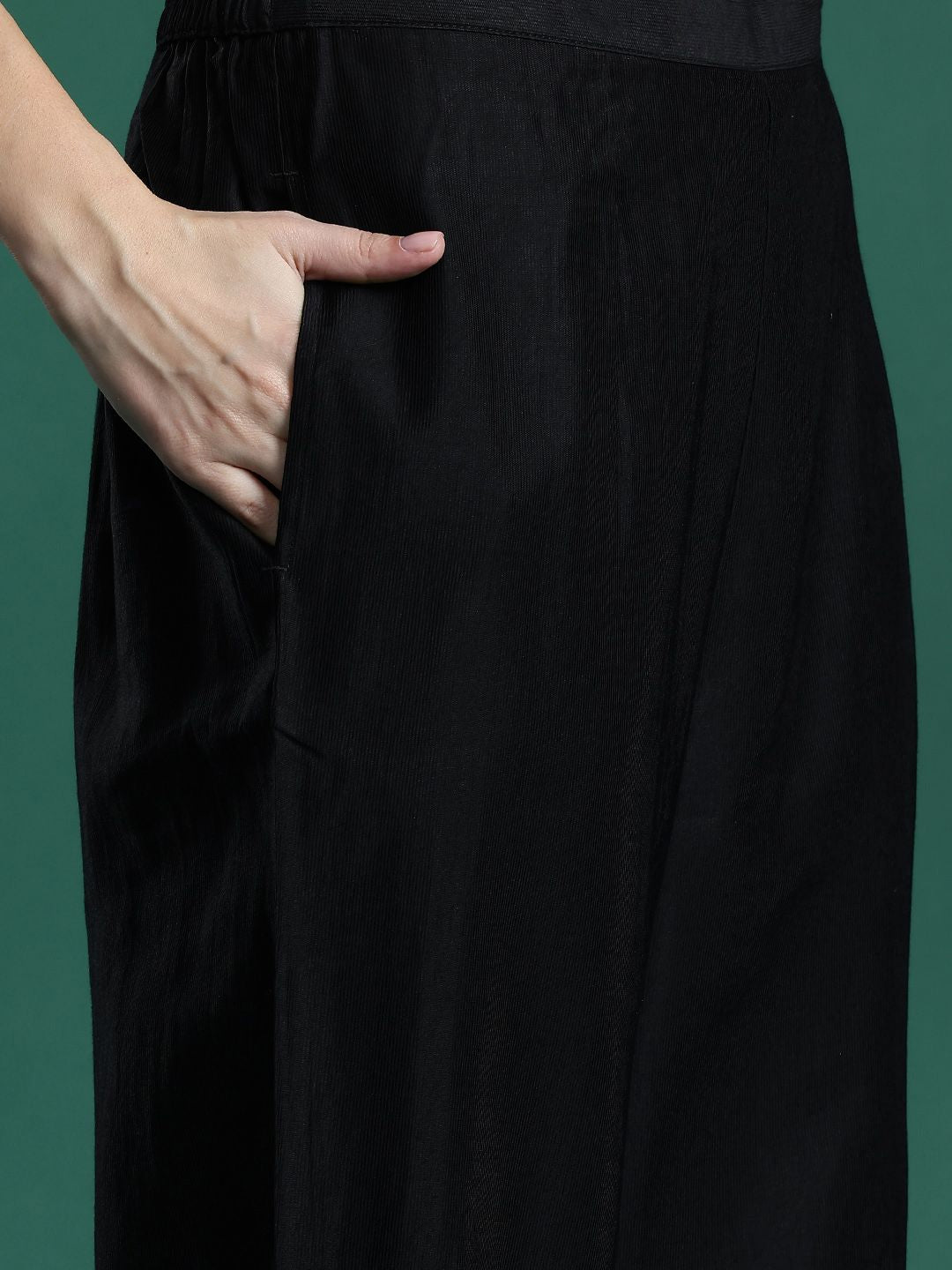 Indo Era Ethnic Motifs Zari Embroidered Liva Kurta With Trousers & Dupatta - Distacart