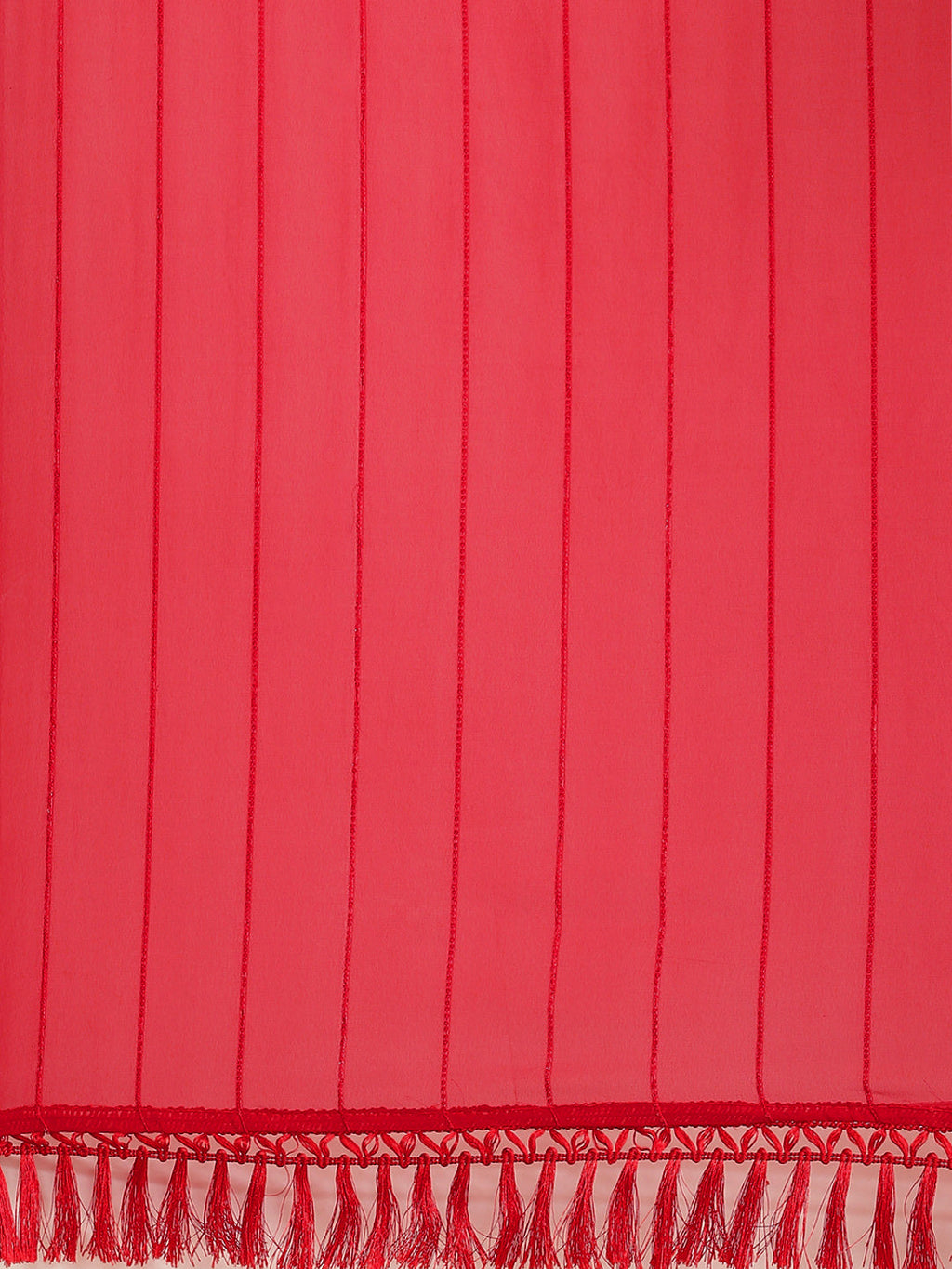 Tikhi Imli Red Striped Saree - Distacart