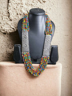 Inhanns Saree Shobha Statement Necklace - Multicolour Necklace