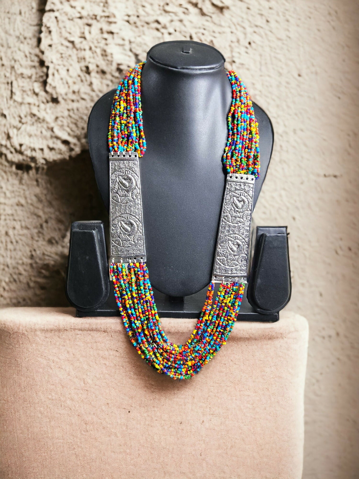 Inhanns Saree Shobha Statement Necklace - Multicolour Necklace