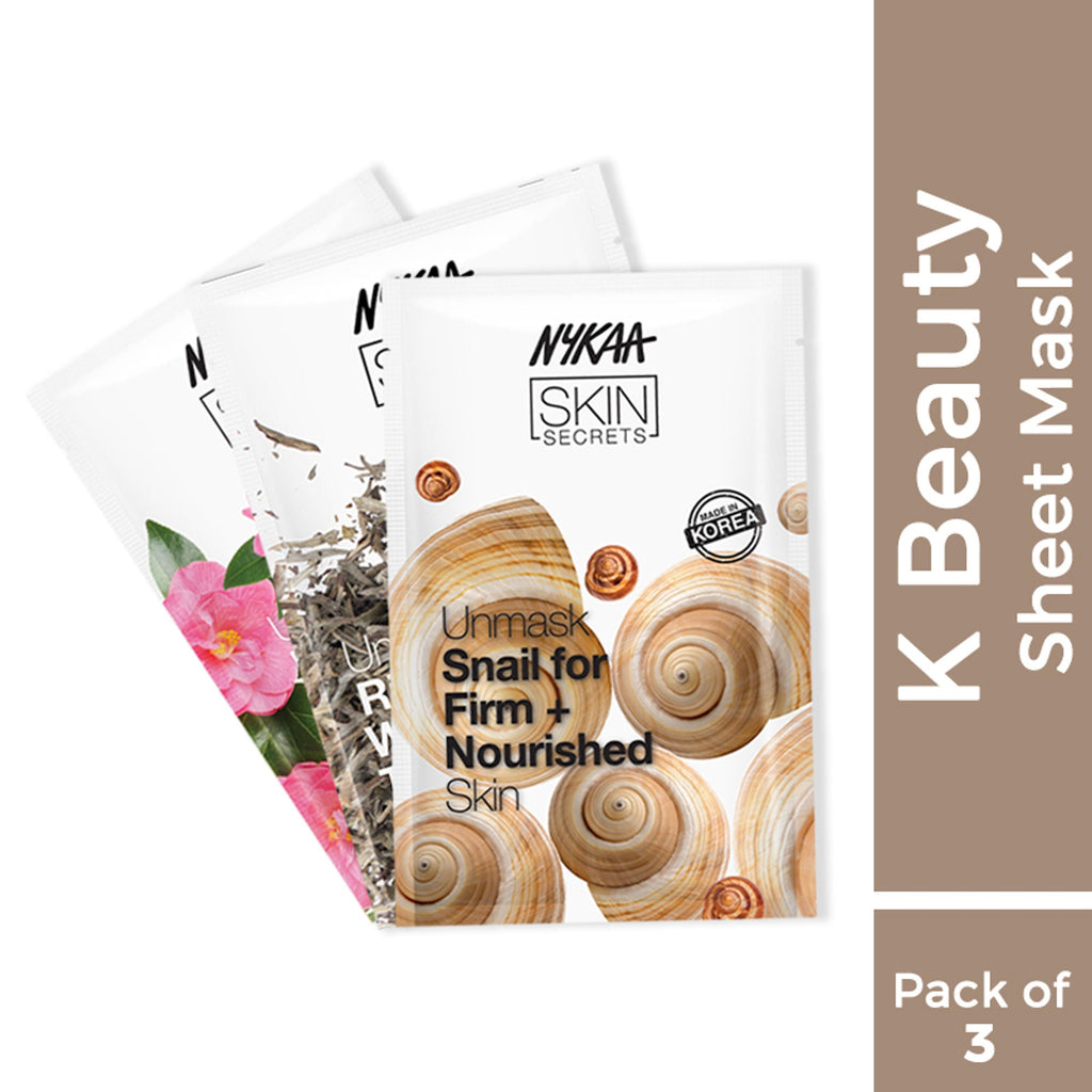 Nykaa Naturals K-Beauty Sheet Masks Combo