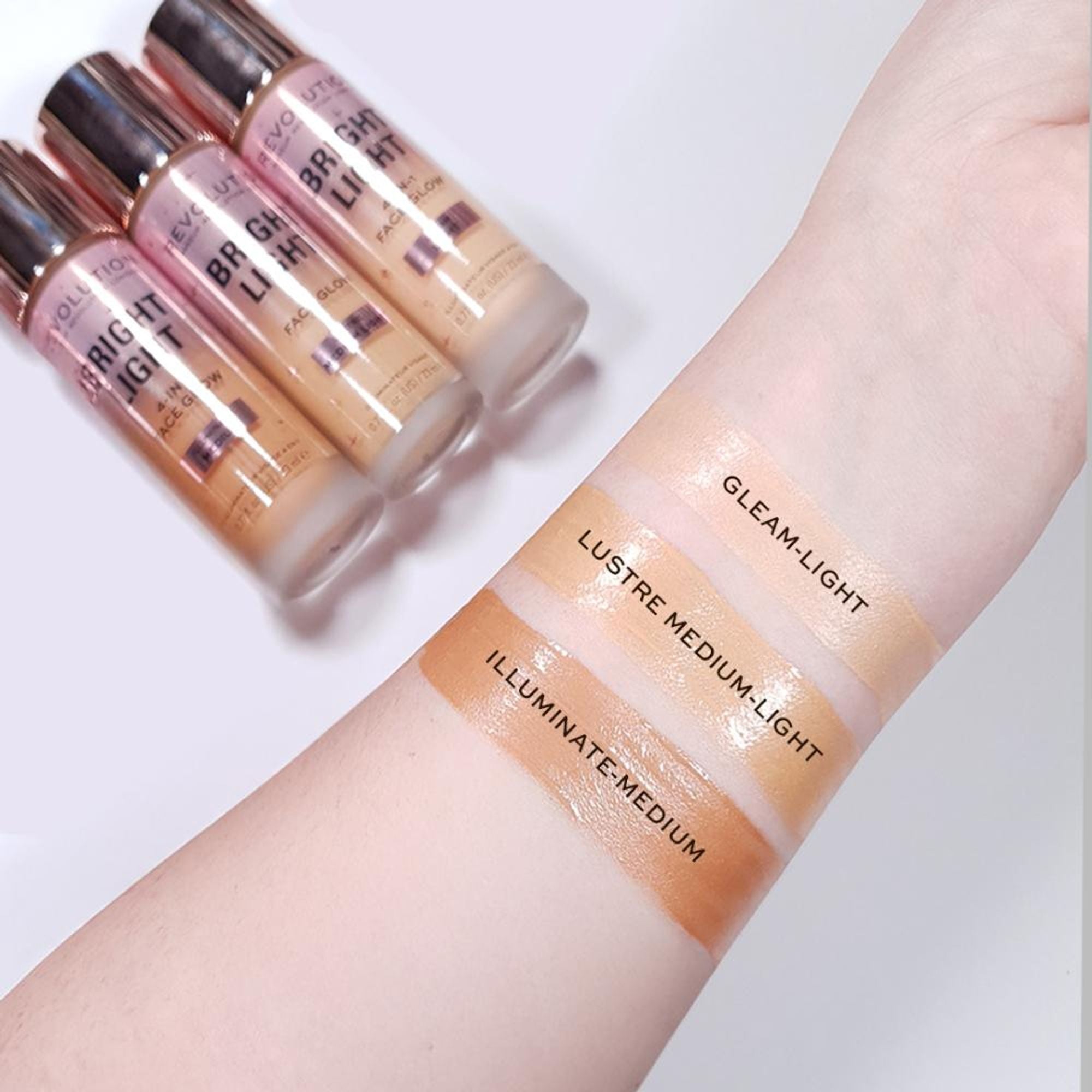 Makeup Revolution Bright Light Face Glow - Lustre Medium - Distacart