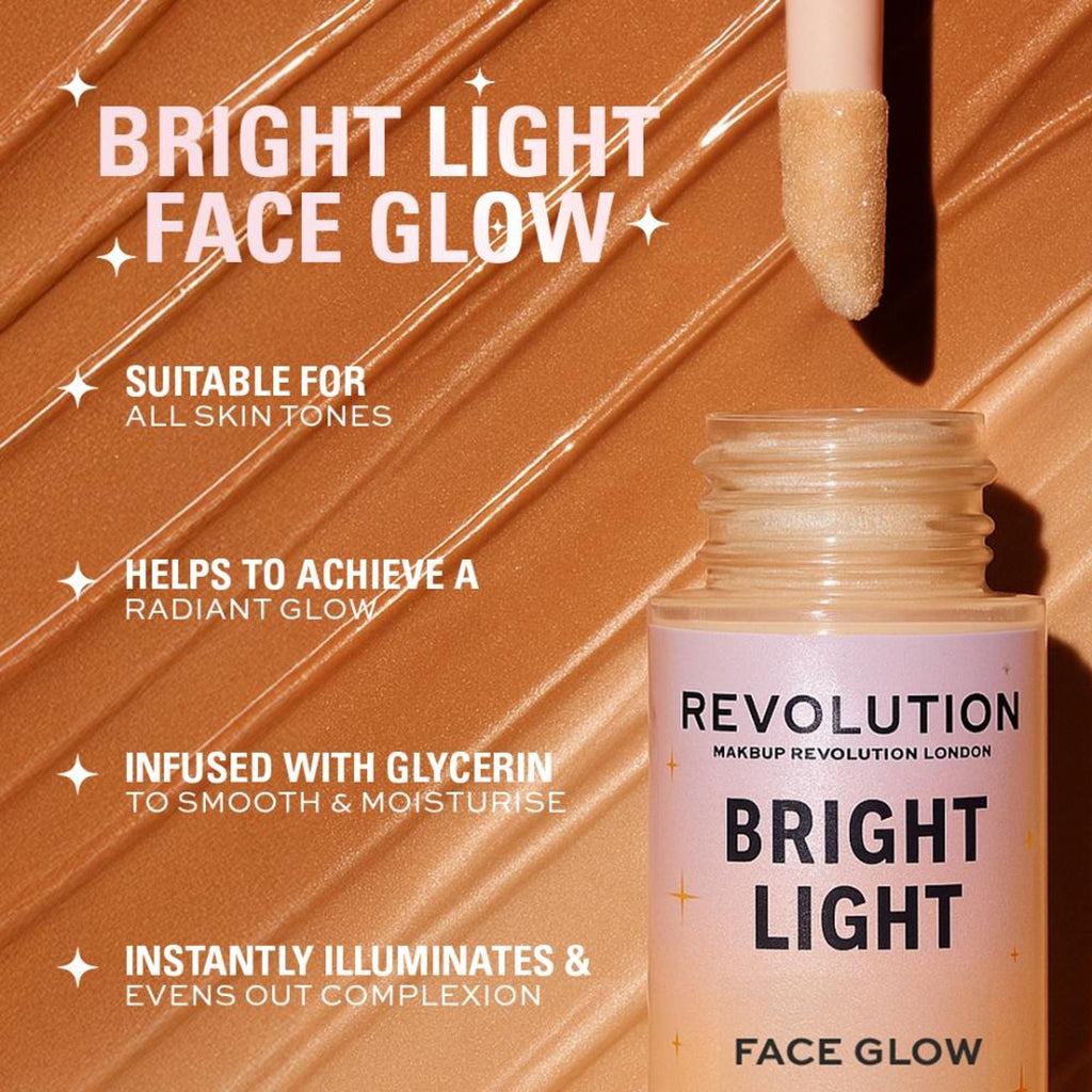 Makeup Revolution Bright Light Face Glow - Illuminate Medium - Distacart