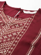 All About You Women Ethnic Motifs Printed Kurta with Palazzos & Dupatta