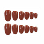 shills professional reusable press on nails oval spn533