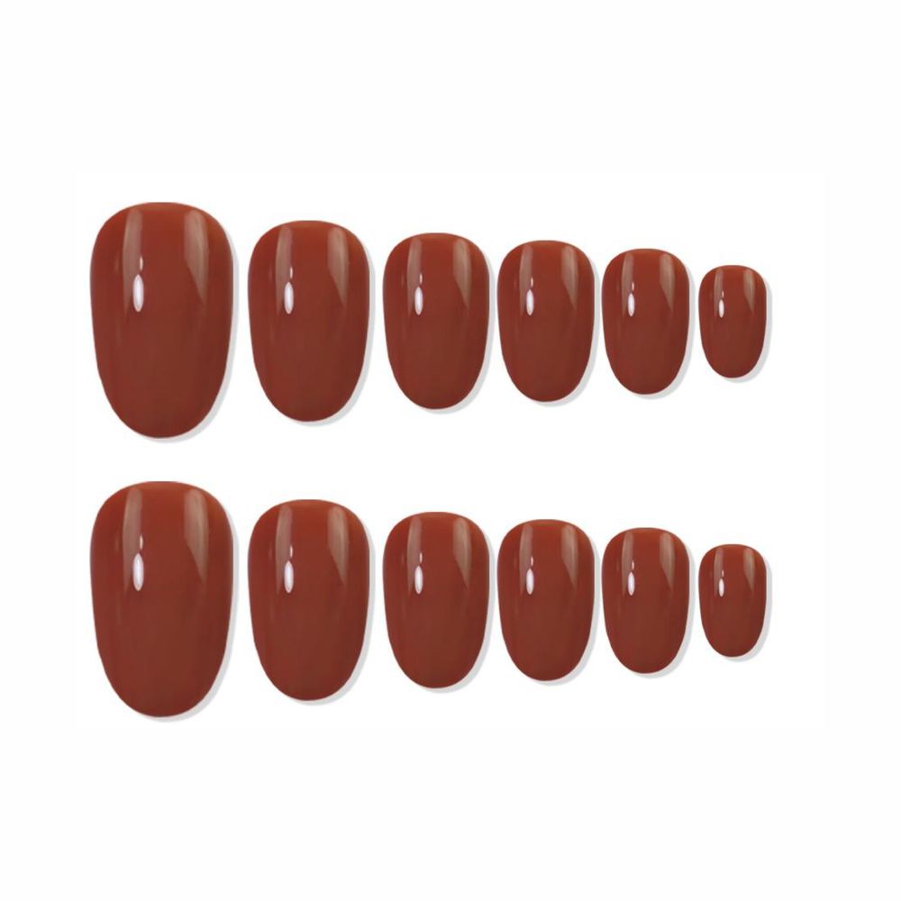 shills professional reusable press on nails oval spn533