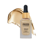 Faces Canada 3 in 1 Liquid Highlighter - Gold 01 - Distacart