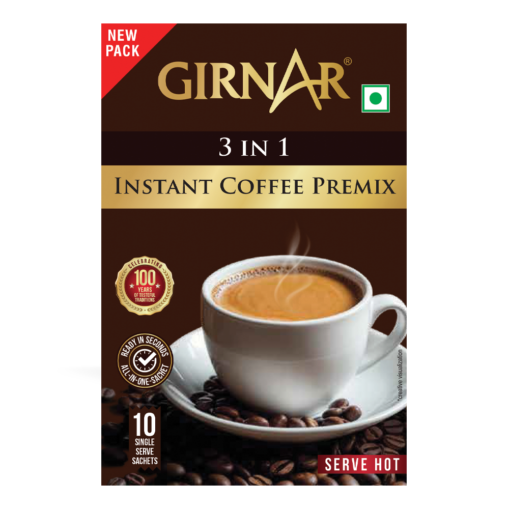 Girnar Instant Premix 3 In 1 Coffee - Distacart