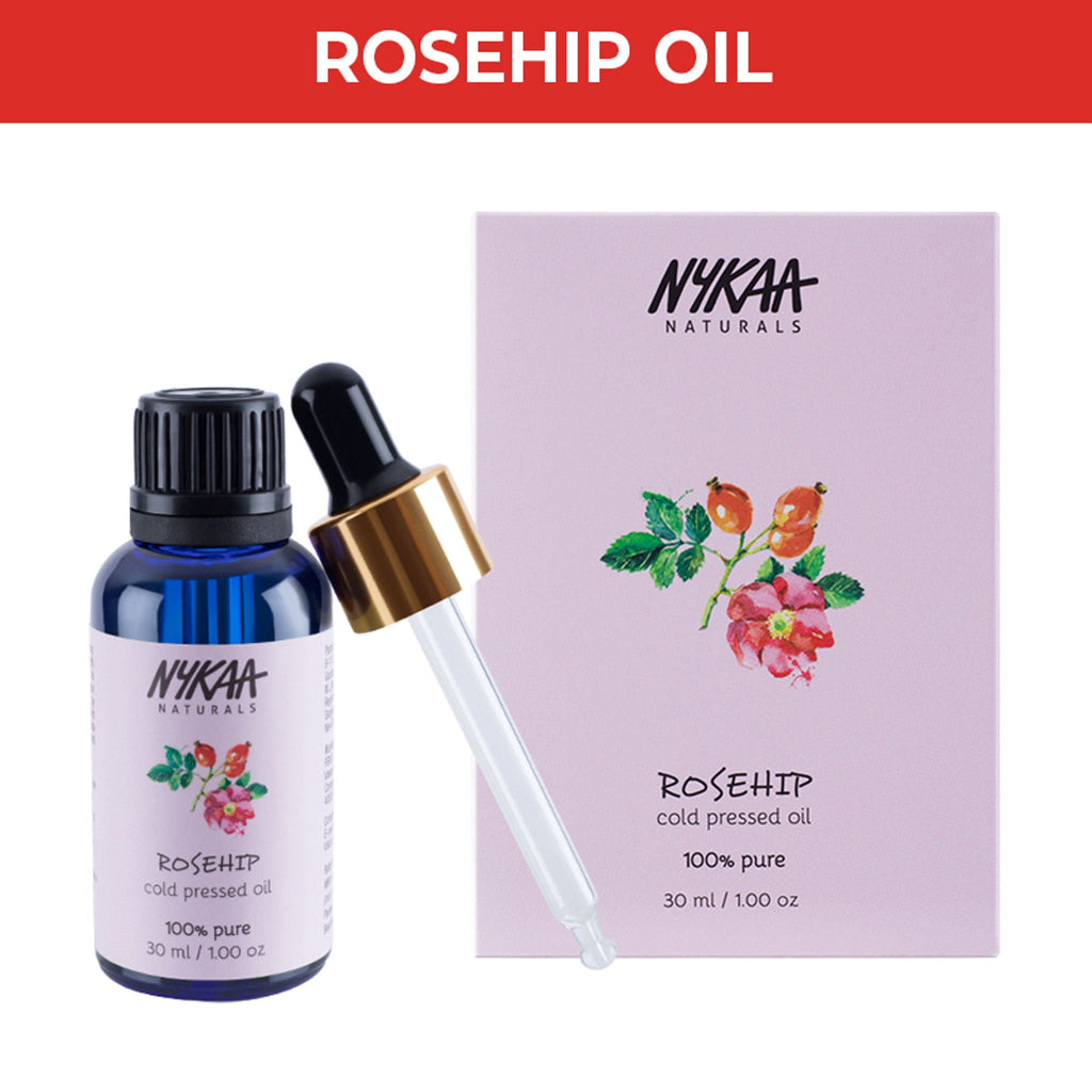 Nykaa Naturals Rosehip 100% Pure Cold Pressed Face Oil – For Gua Sha, Anti-Aging & Tan Pigmentation