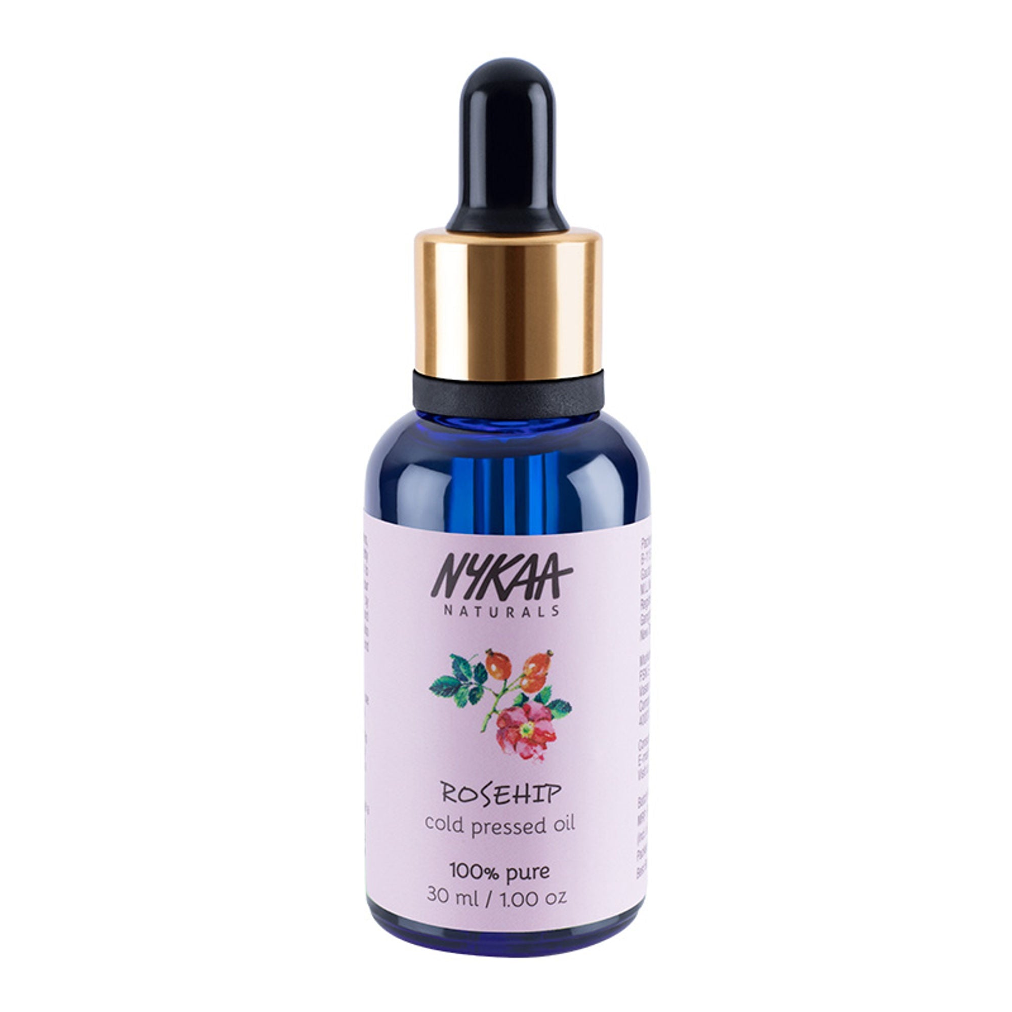 Nykaa Naturals Rosehip 100% Pure Cold Pressed Face Oil – For Gua Sha, Anti-Aging & Tan Pigmentation