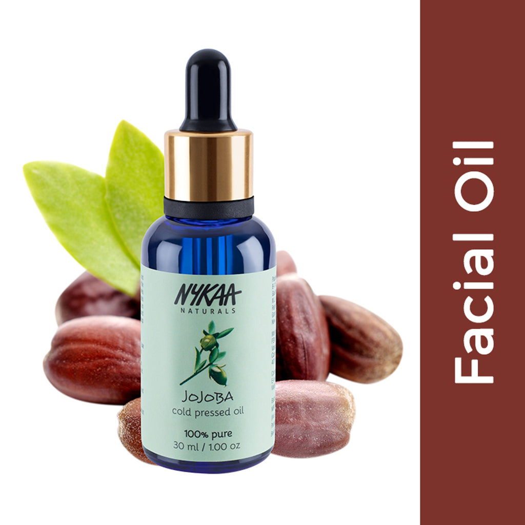 Nykaa Naturals Jojoba 100% Pure Cold Pressed Face Oil-Deep Hydration & Nourishment - All Skin Types
