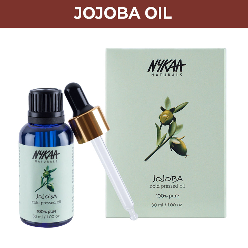 Nykaa Naturals Jojoba 100% Pure Cold Pressed Face Oil-Deep Hydration & Nourishment - All Skin Types