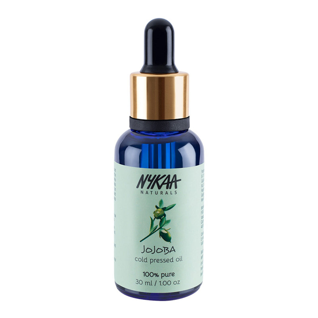Nykaa Naturals Jojoba 100% Pure Cold Pressed Face Oil-Deep Hydration & Nourishment - All Skin Types