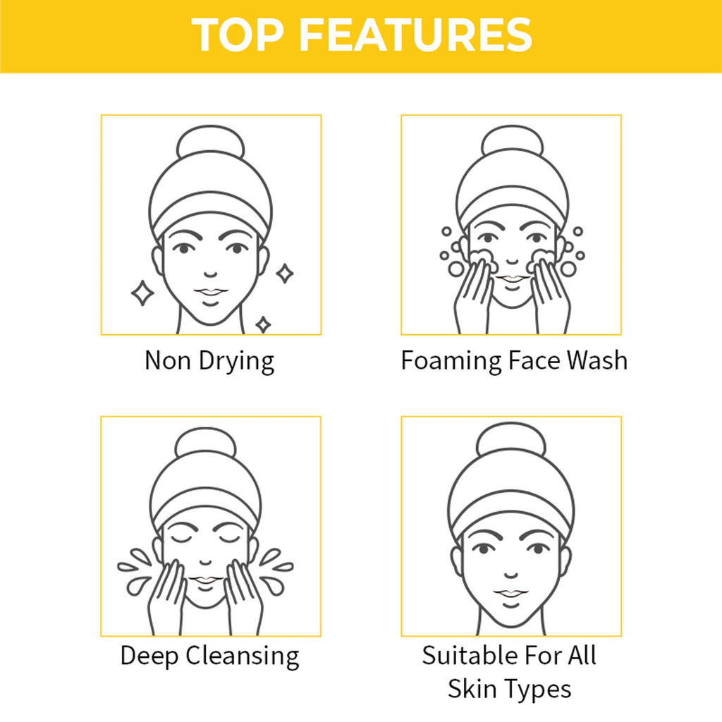 Nykaa Anti-Acne Face Wash With Salicylic Acid, Tea Tree & Neem - For Oily & Acne Prone Skin - Haldi Chandan