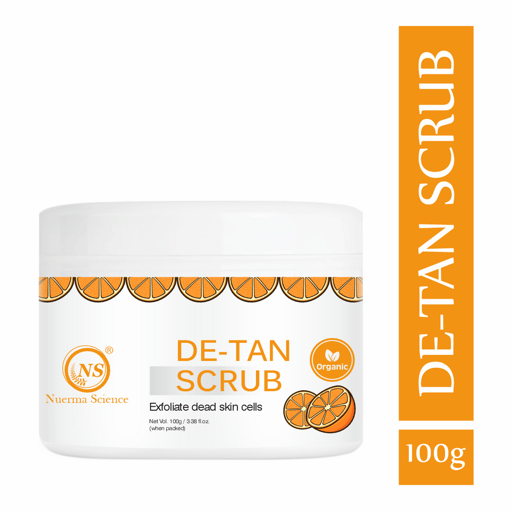 Nuerma Science De-Tan Face Scrub | Removes Blackheads, Whiteheads & Controls Excess Oil