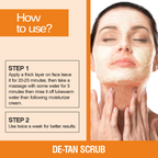 Nuerma Science De-Tan Face Scrub | Removes Blackheads, Whiteheads & Controls Excess Oil