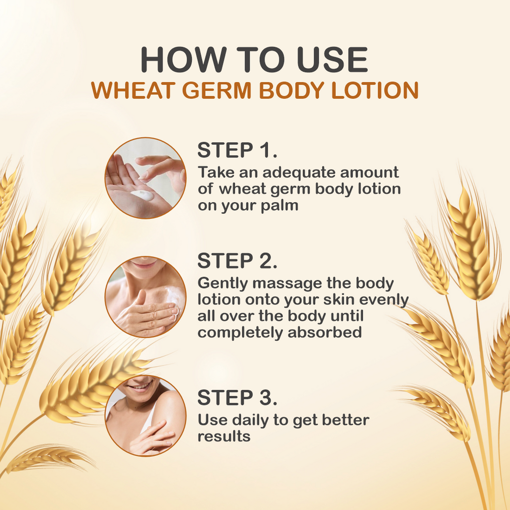Nuerma Science Wheat Germ Body Lotion to Moisturize & Nourishes Skin