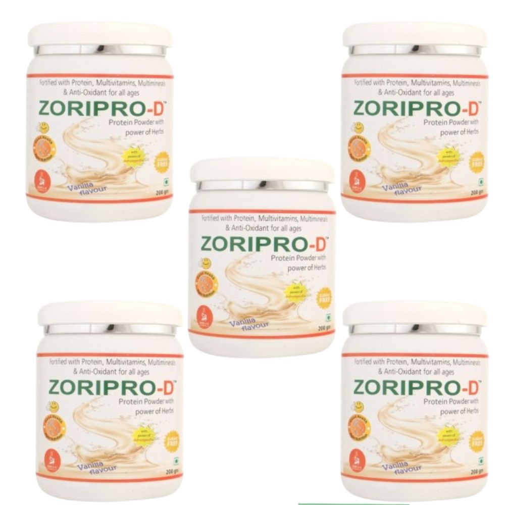 Zorilla Life Science Zoripro-D Protein Powder - Vanilla I Fortified with Protein I Multivitamin I Multimineral I Protein Powder with power of Herbs I Milk Protein with Power of Ashwagandha - Distacart