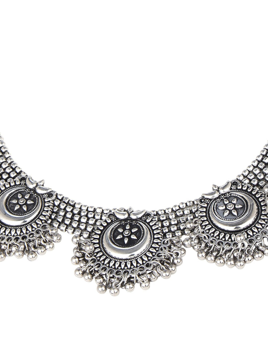 Cardinal Silver Oxidized Jewellery Set - Distacart