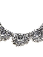 Cardinal Silver Oxidized Jewellery Set - Distacart