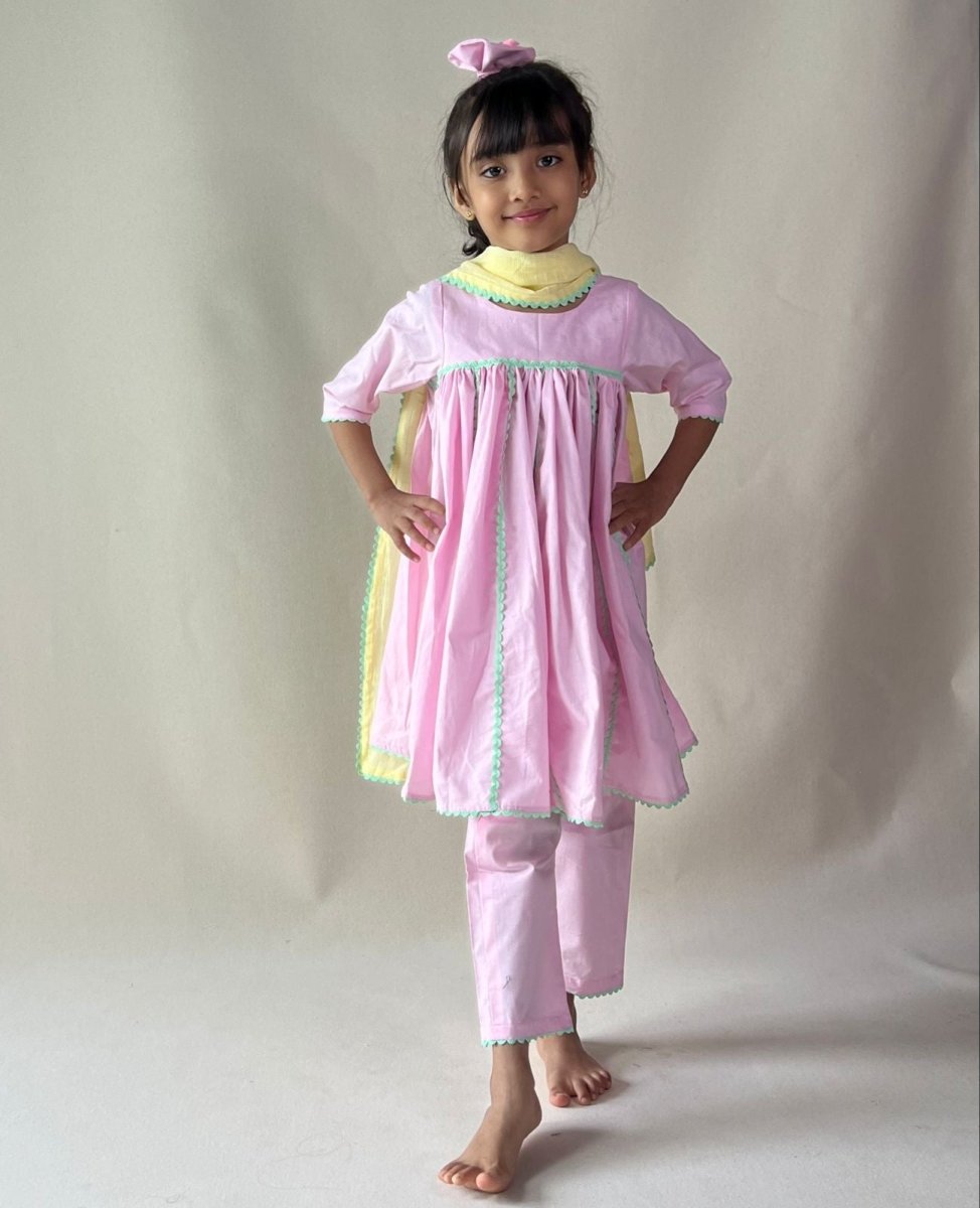 ArthLife Pink Anarkali Dress