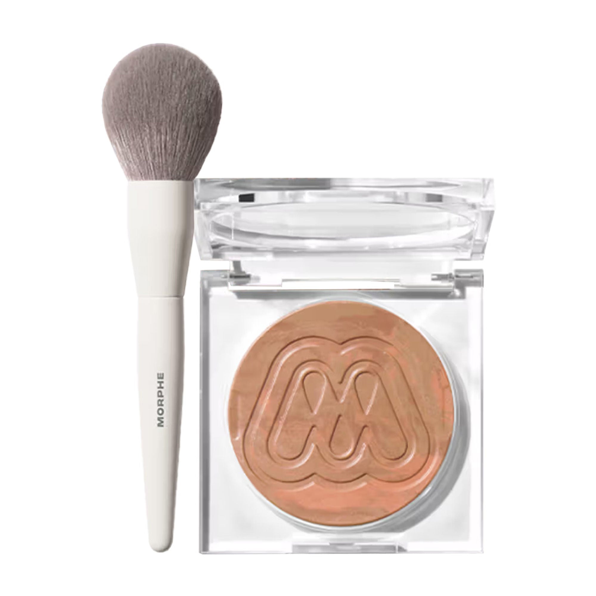 MORPHE M161 Powder Brush + Cloudlight Glow Veil Golden Hour