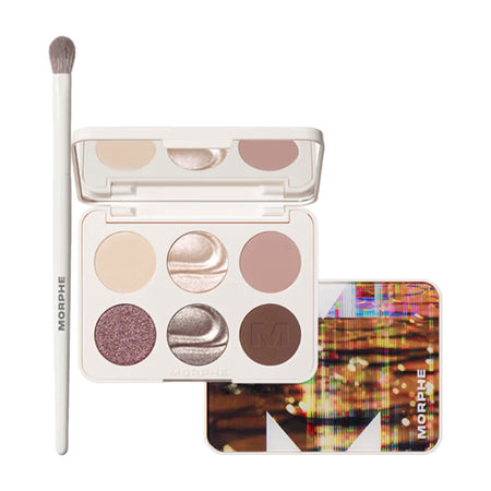 MORPHE M332 Medium Blender Brush + Rich Glitch Palette
