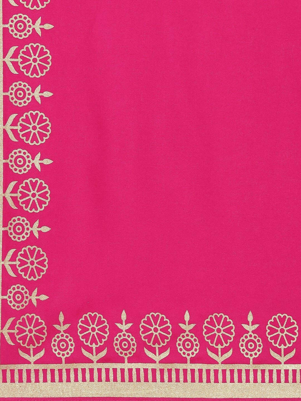 Vamika Foil Print Cotton Pink Party Wear/Casual Wear Kurta Set/Suit - Distacart