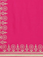 Vamika Foil Print Cotton Pink Party Wear/Casual Wear Kurta Set/Suit - Distacart