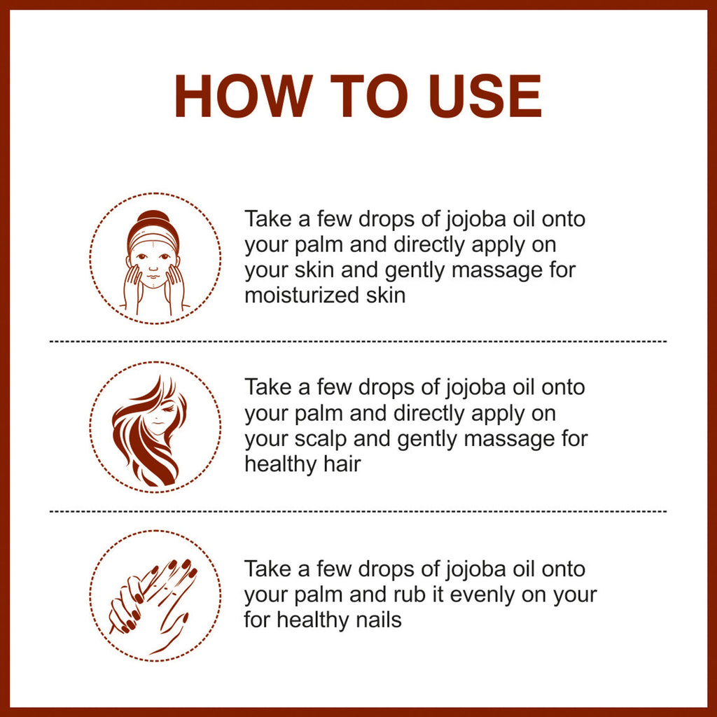 She Essentials Pure Cold Pressed Natural Unrefined Jojoba Oil For Face, Hair & Skin