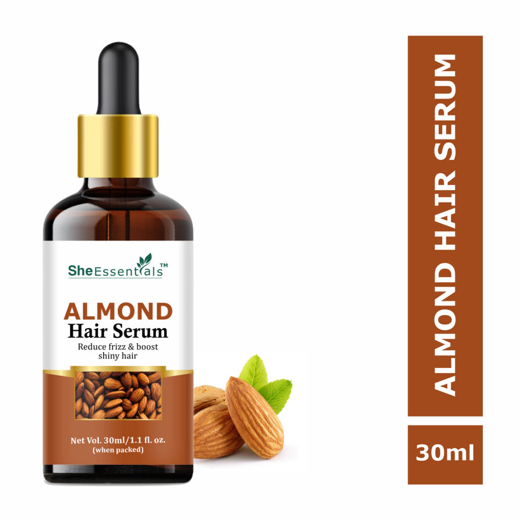 She Essentials Almond Oil Hair Serum Remove Roughness & Frizz